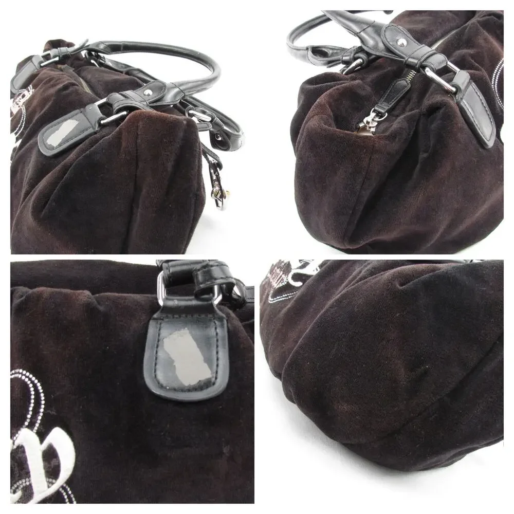 Juicy Couture Y2K Velour Heart Charm Bag